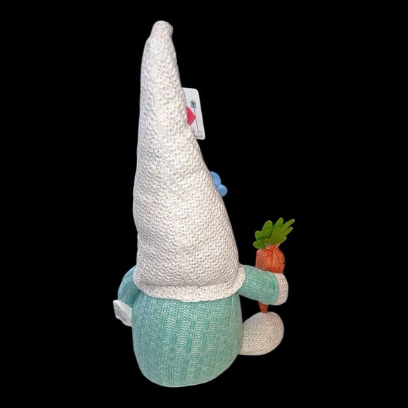 Cottontail Lane  Plush Pastel Gnome  With Carrot Easter Spring Summer Decor - Picture 4 of 5
